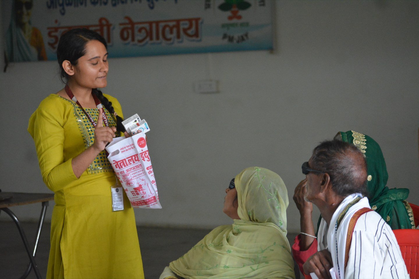 Free village eye camp by Indumati Netralaya